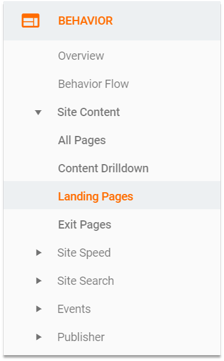 Landing pages