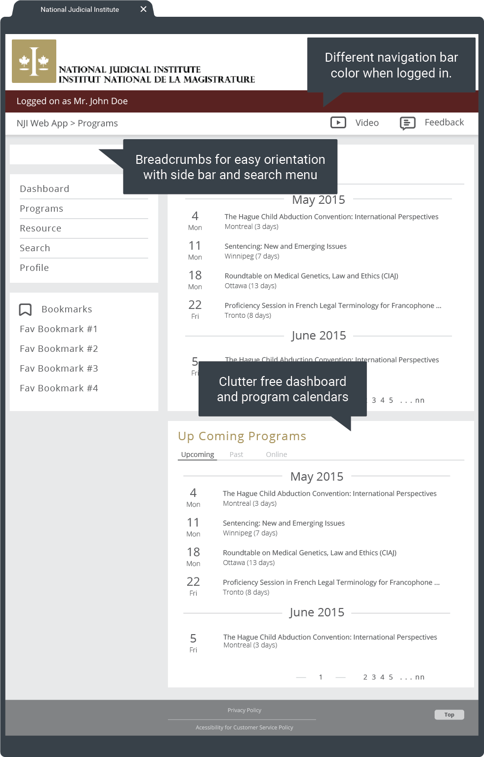 Web app UX enhanced and updated for a fresh look