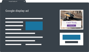 Google Display ad mock up for Account based marketing