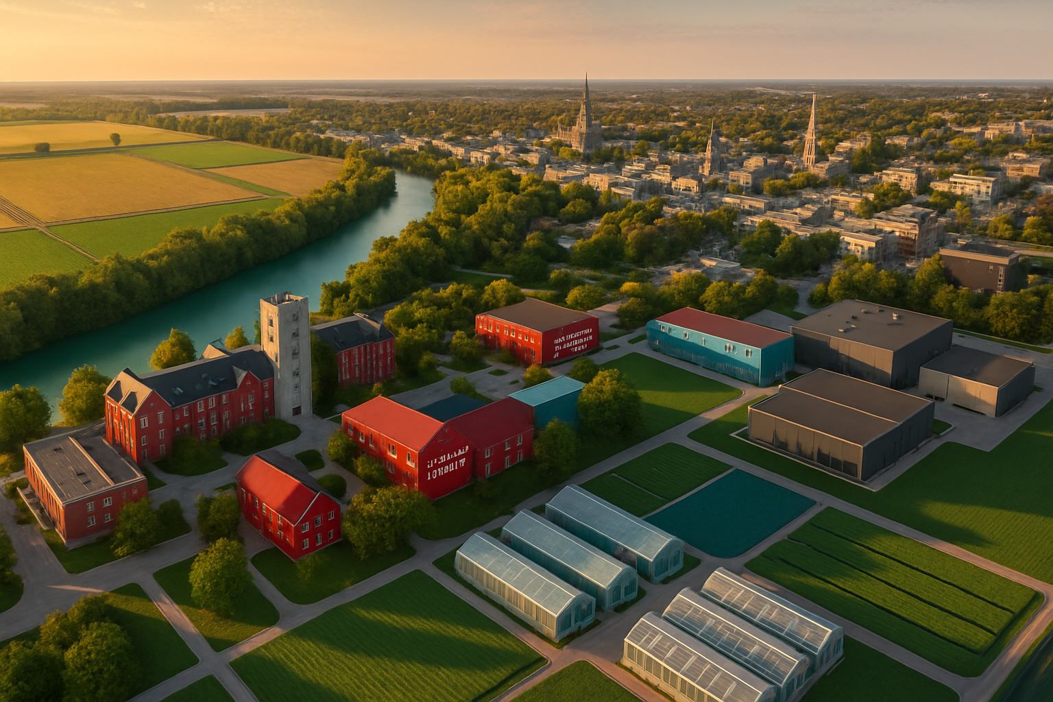 Guelph Ontario startup ecosystem aerial University of Guelph agtech food innovation agricultural research Southern Ontario sustainability