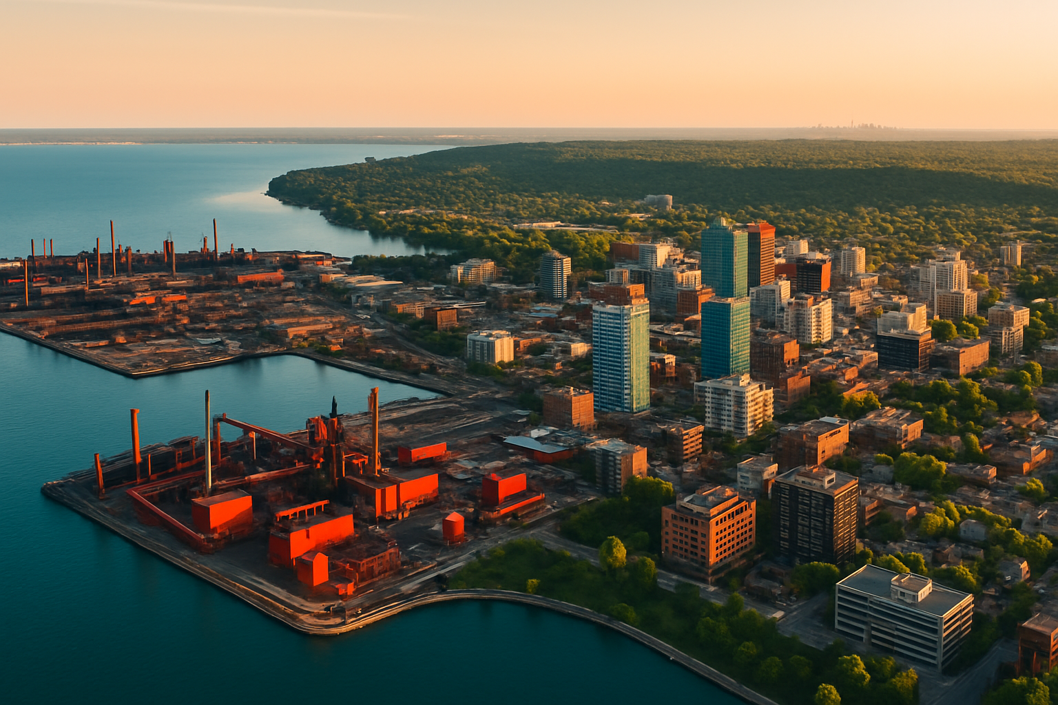Hamilton Ontario startup ecosystem aerial manufacturing technology McMaster University Lake Ontario Toronto proximity industrial innovation