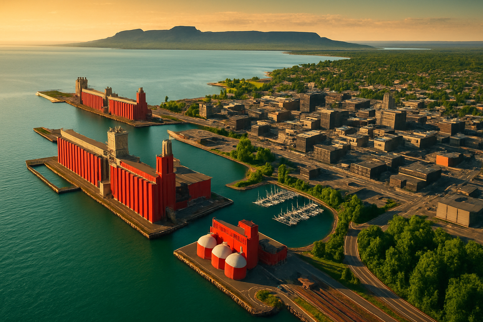 Thunder Bay Ontario startup ecosystem aerial Lake Superior resource technology mining forestry Lakehead University northern innovation