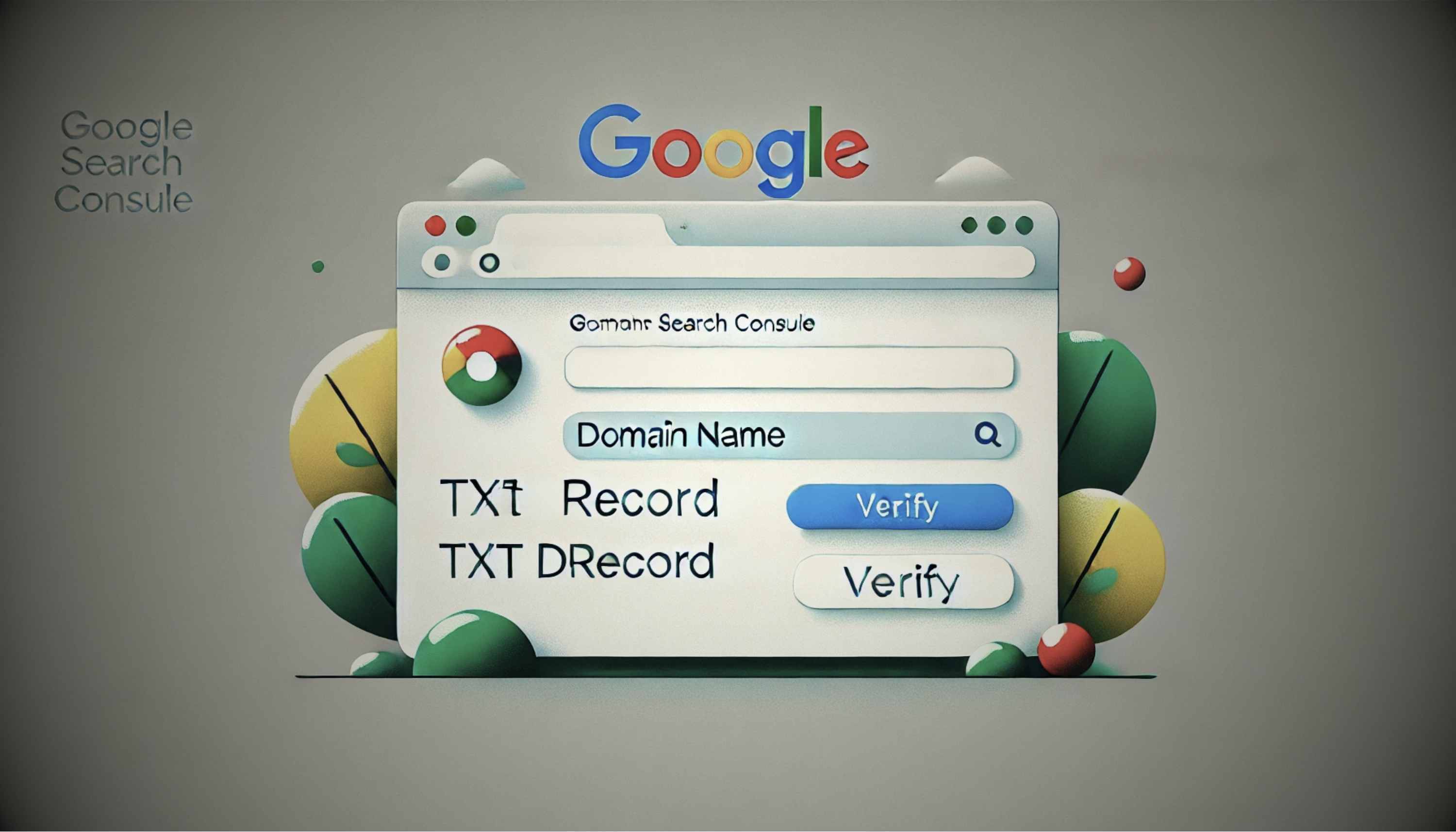 Domain property adding to google search console using TXT DNS
