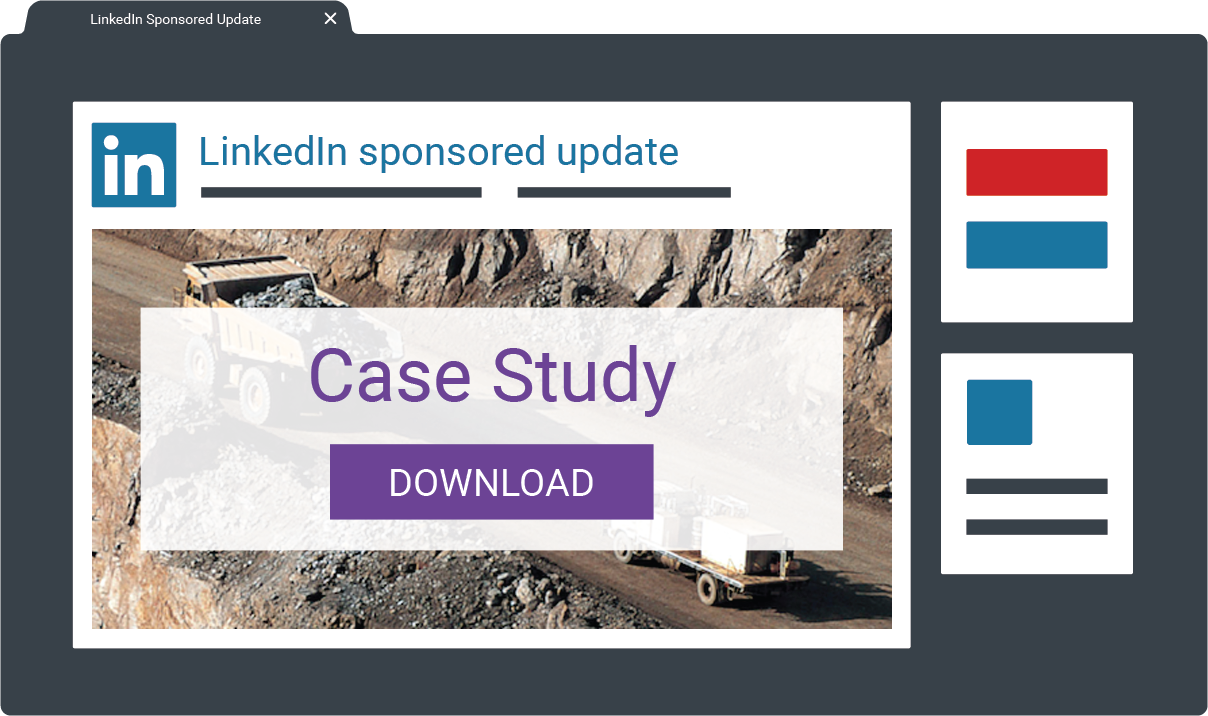 Sample Linkedin Ad used in ABM for Telecomm solution provider in Oil and Gas